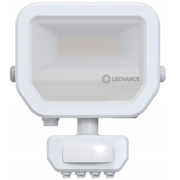 LED spotlight LEDVANCE FL GEN4, IP66, 6/8W 4000K 800/1200lm with motion sensor, white
