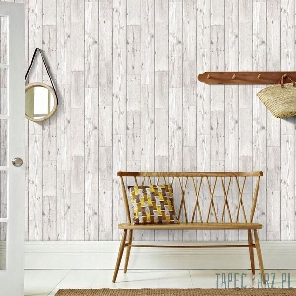 WALLPAPER 101693 FRESCO WOOD PLANK NEUTR