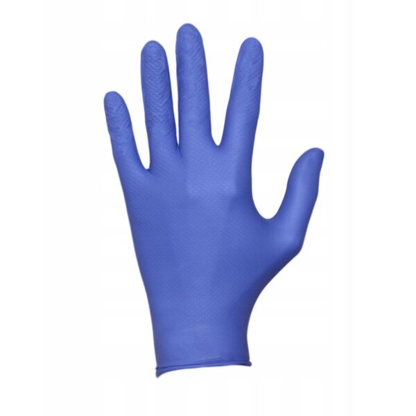 Disposable nitrile gloves with rough palm GRIPPAZ-245VB, size S, 100pcs.
