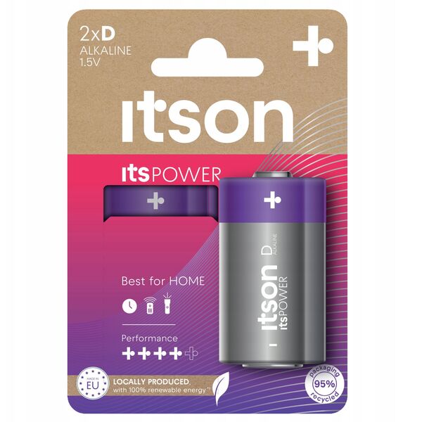 itson itsPOWER battery Alkaline LR20IPO/2CP