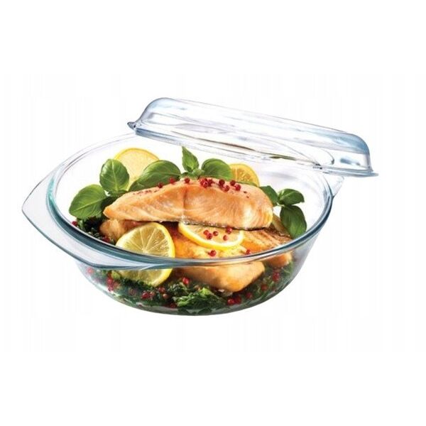 NACZYNIE ŻAROODPORNE OKRĄGŁE Z POKRYWĄ 1,8L GRILL&DROP