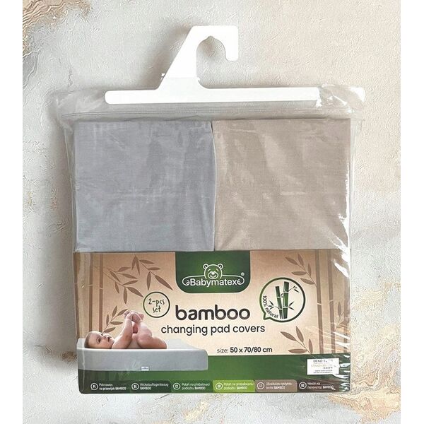 Pokrowiec na przewijak BAMBOO 2 pak, roz. 50x70/80