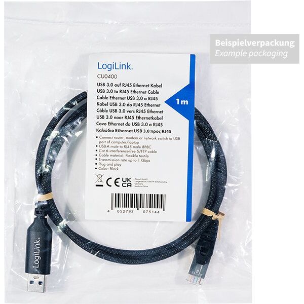 LogiLink USB 3.0 - RJ45 2.0m
