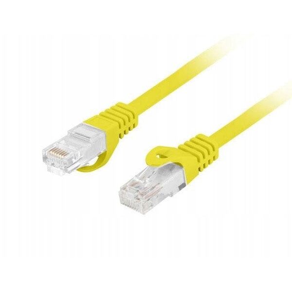 Patchcord Lanberg UTP kat.6 0,5m LSZH CU fluke passed żółty