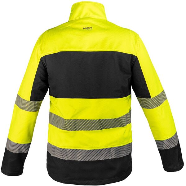 Kurtka robocza ostrzegawcza Softshell, żółta, rozmiar M