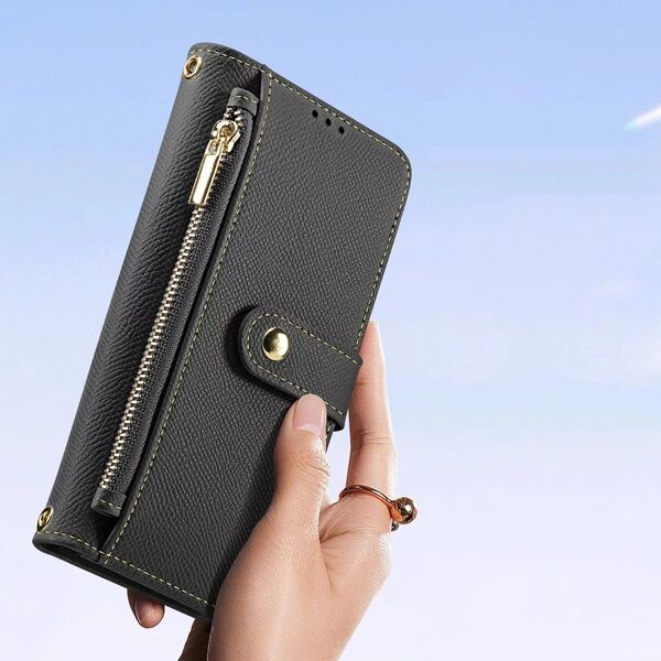 Etui ochronne do iPhone 16 Dux Ducis Lawa MagSafe + portfel  czarne