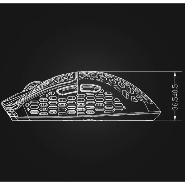 Vancer X Arbiter Studio Akitsu Carbon Fiber Gaming Maus, wireless - schwarz