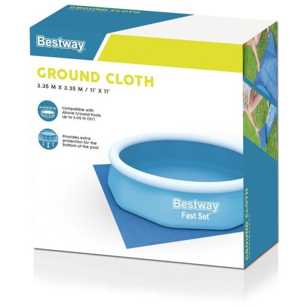 Pool mat BESTWAY, blue, 335 x 355 cm