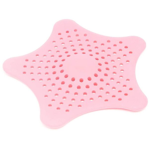 DA381 Sitko silikonowe na odpływ różowe   13cm