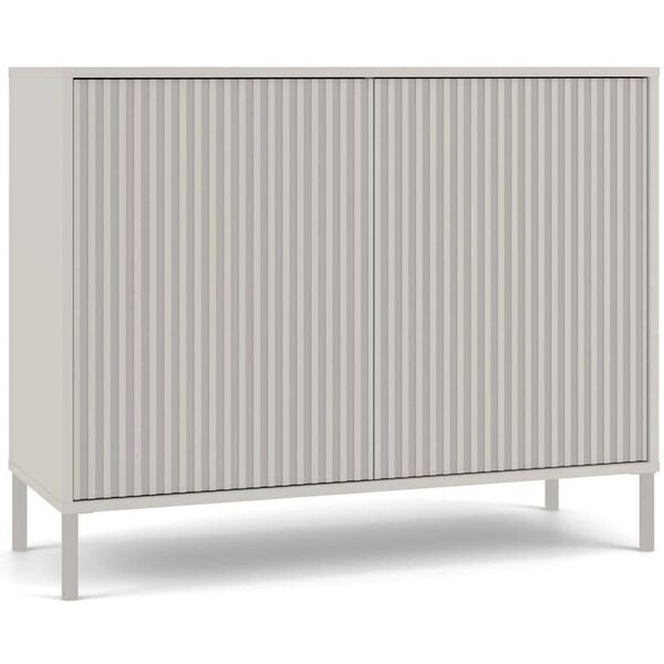 Komoda KAMARO 2D SLIM KASZMIR Lamele Front Ryflowany