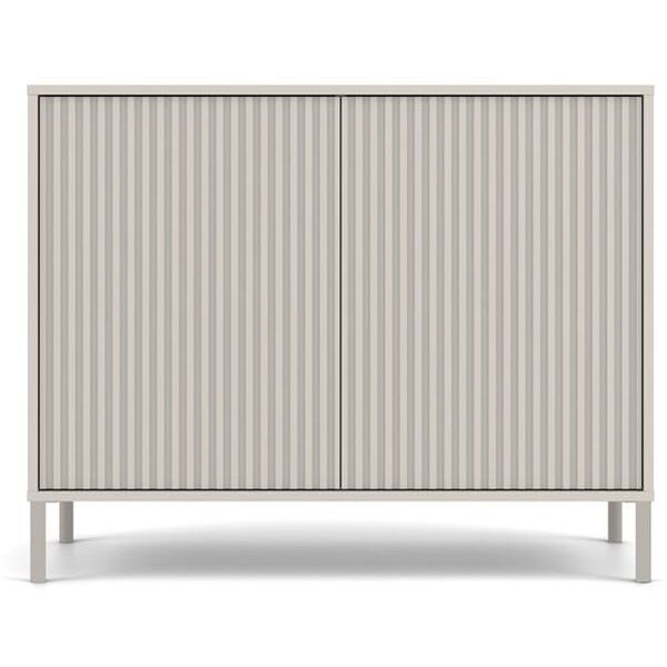 Komoda KAMARO 2D SLIM KASZMIR Lamele Front Ryflowany
