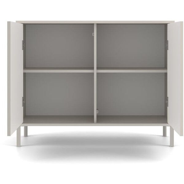 Komoda KAMARO 2D SLIM KASZMIR Lamele Front Ryflowany