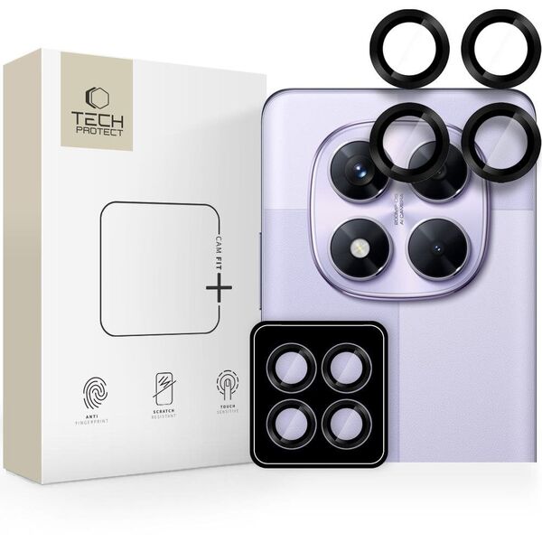 OSŁONA APARATU TECH PROTECT CAMRING PRO+ XIAOMI REDMI NOTE 14 PRO 5G / POCO X7 5G BLACK