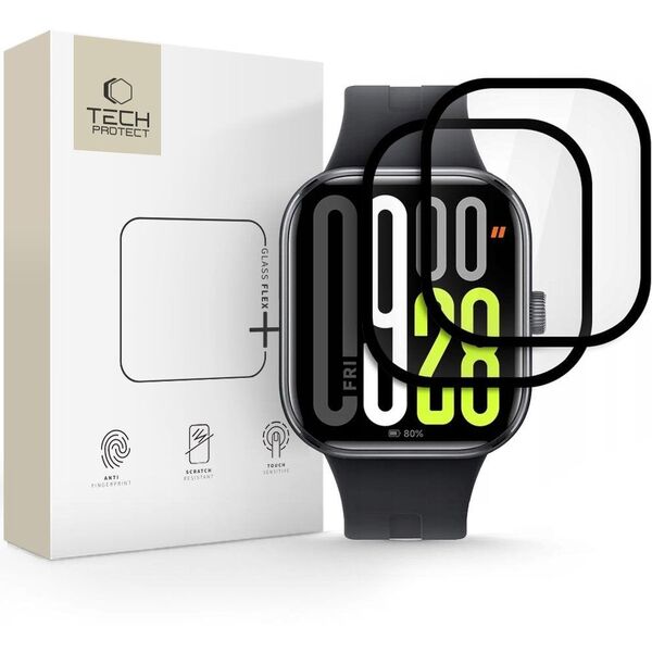 SZKŁO HYBRYDOWE TECH-PROTECT GLASS FLEX+ 2-PACK XIAOMI REDMI WATCH 5 BLACK