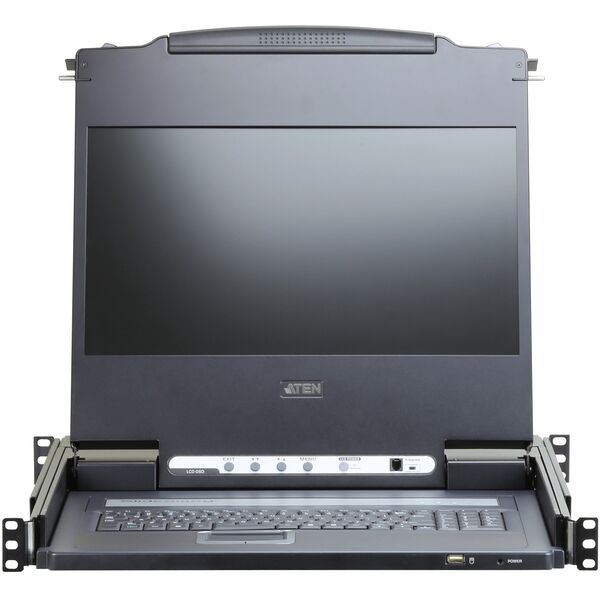 ATEN CL6700MW-ATA-2XK06DNG przełącznik KVM Możliwości montowania w stelażu Czarny