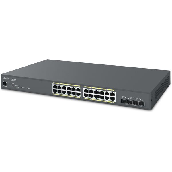 Switch zarządzalny 24x RJ45 Gigabit PoE+240W, 4x SFP+, EnGenius Cloud