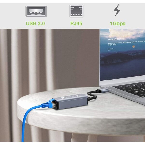Karta sieciowa/adapter USB-A 3.0 na RJ45 Gigabit