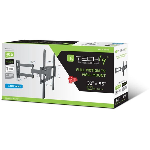 Uchwyt ścienny do TV 32-55" LED/LCD 35kg obrotowy uchylny