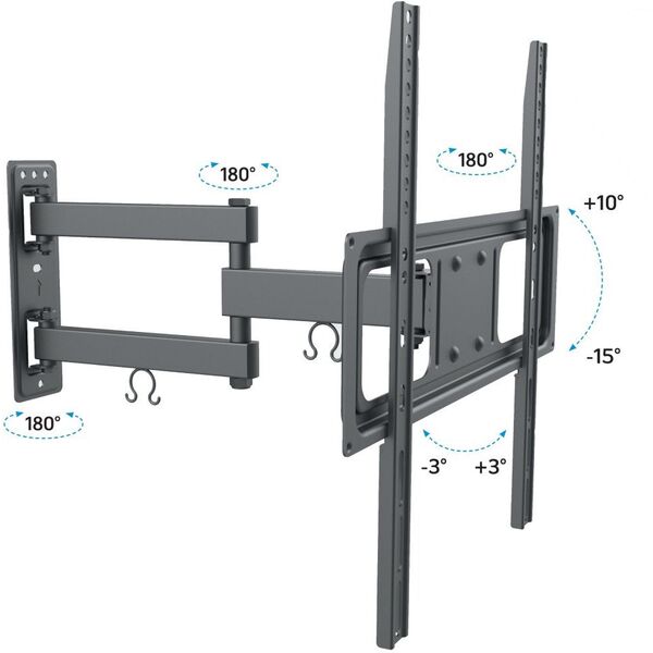 Uchwyt ścienny do TV 32-55" LED/LCD 35kg obrotowy uchylny