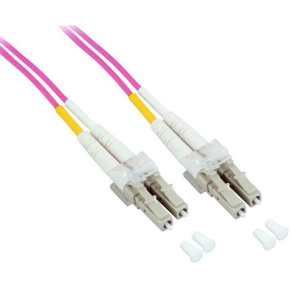Patchcord światłowodowy OM4 50/125 MM LC-LC Duplex 1m