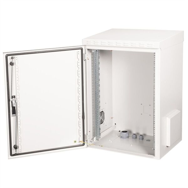 ROLINE 19-calowa obudowa naścienna Pro 16 U, 600x450 WxD IP55 szara zewnętrzna