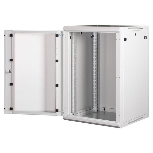 ROLINE 19 Szafa ścienna Basic Plus 18U, 600x600 BxT szara