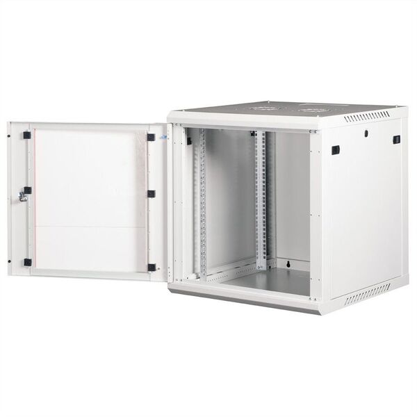 ROLINE 19 Szafa ścienna Basic Plus 12U, 600x600 BxT szara