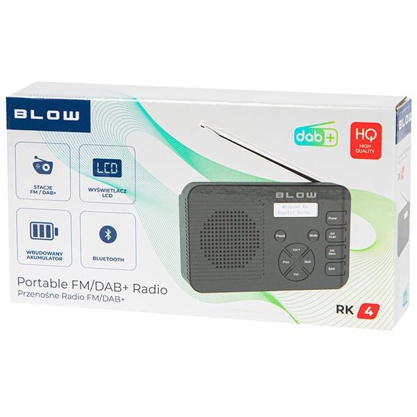 Radio kuchenne FM/DAB+ BLOW RK4 BT czarne