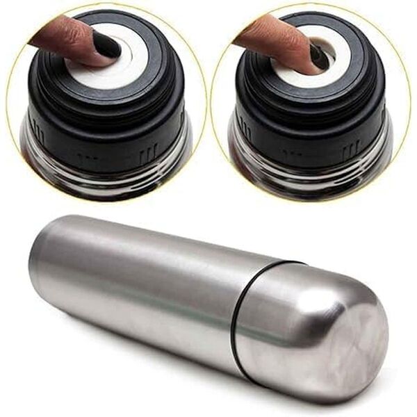 Stainless steel thermos 1L, 2 cups