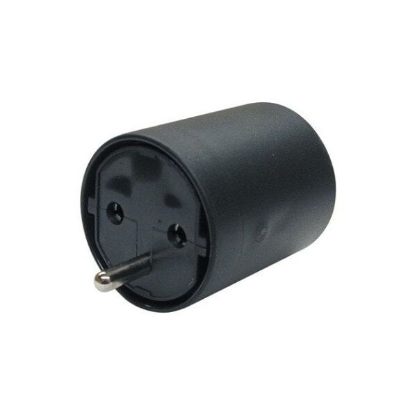 Adapter mocujący D styk uziemiający / CH 3-stykowy (T12), czarny