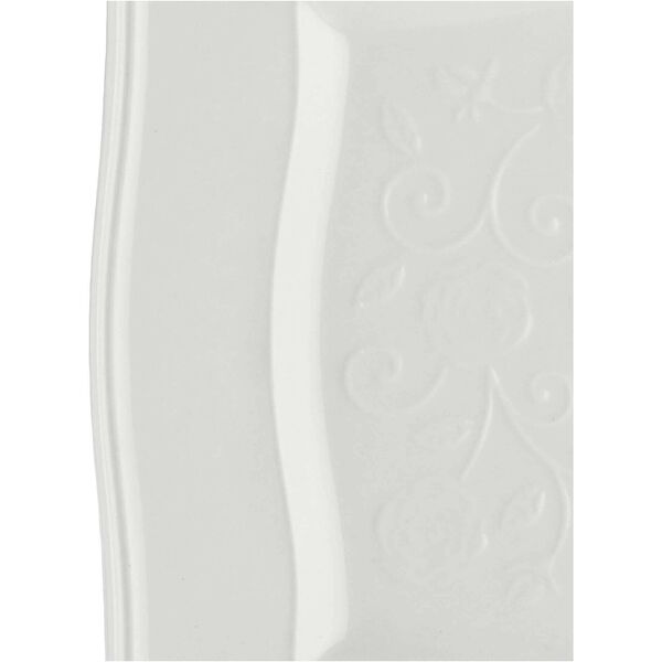 Zestaw 6 talerzy kwadratowych Florentina - Biały, 20 cm