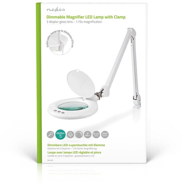 Nedis MAGL3WT Magnifying Table Lamp 3 diopters / 6500 K / 10 W / 660 lm