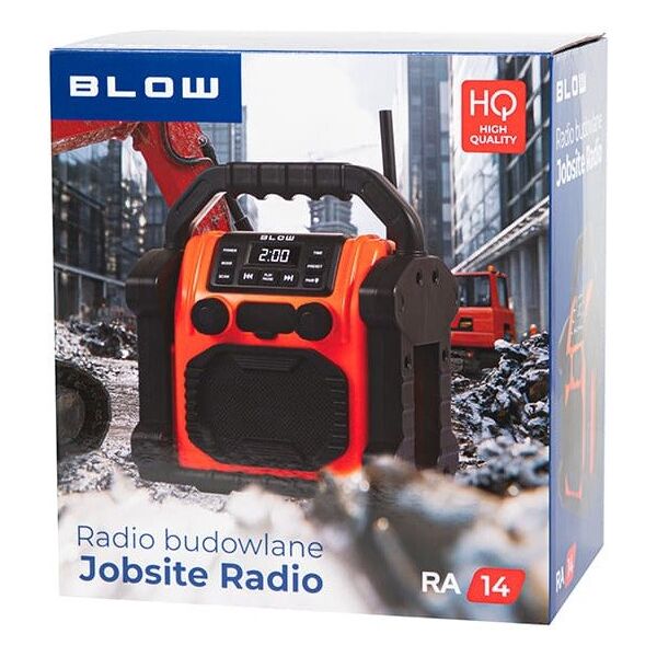 Radio przenośne analogowe AM/FM BLOW RA14 budowlane
