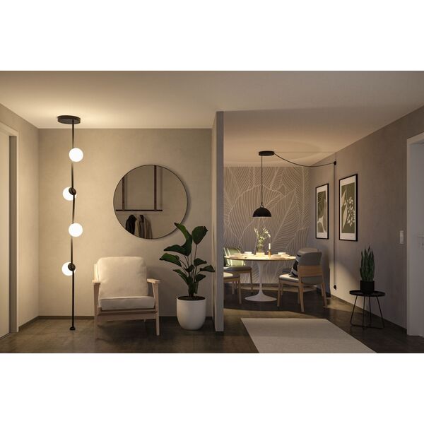 Σύστημα προβολέα ULine RONDE LED 7W 405lm 3000K 85mm IP20 48V μαύρο / αλουμίνιο