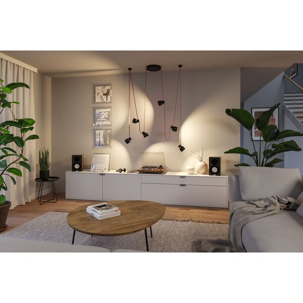 Σύστημα προβολέα ULine RONDE LED 7W 405lm 3000K 85mm IP20 48V μαύρο / αλουμίνιο