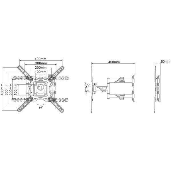 Multibrackets MB-0839 TV mounts up to 55" / 20kg