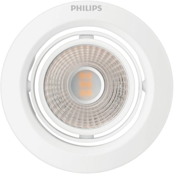 Recessed LED luminaire PHILIPS POMERON SCENE SWITCH, 5 W, 2700 K, 330 lm, dimmable O9 cm