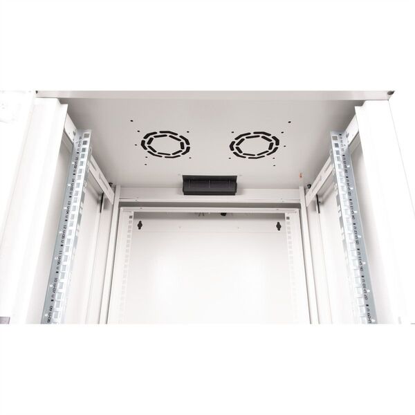 ROLINE Wandgeh�use Pro 48,26cm 19Zoll 16 HE 600x600 BxT zweiteilig schwenkbar grau