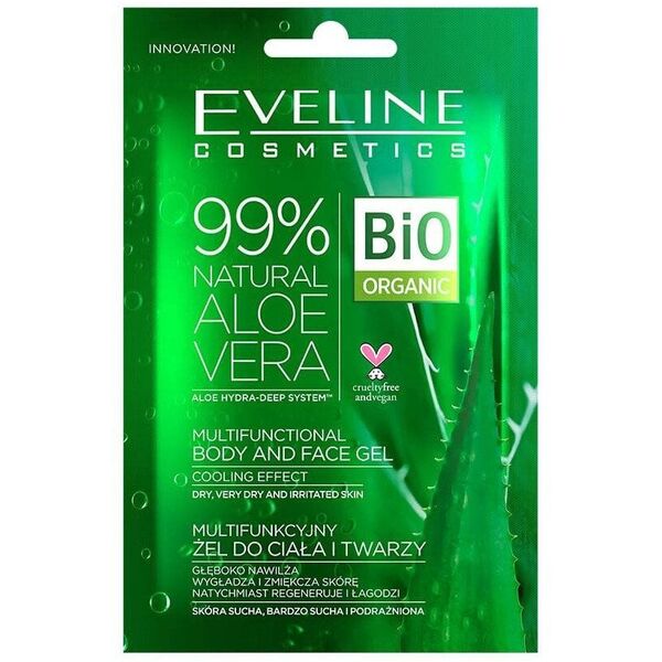 Eveline 99% Natural Aloe Vera Gel multifunkcyjny żel do ciała i twarzy 20ml