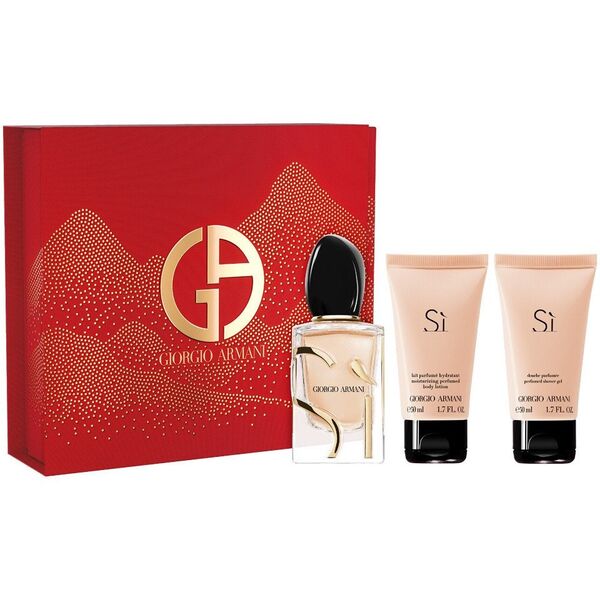 SET GIORGIO ARMANI Si EDP spray 50ml + BODY LOTION 50ml + SHOWER GEL 50ml