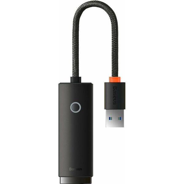 Baseus Network Αdapter Lite Series USB to RJ45 Black (WKQX000101) (BASWKQX000101) έως 12 άτοκες Δόσεις