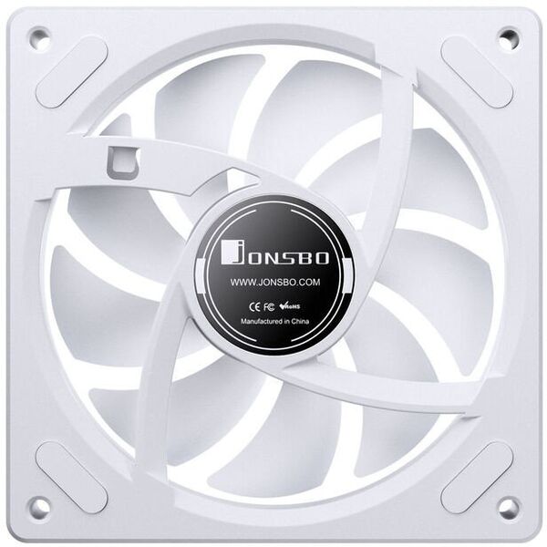 Jonsbo ZA-120 ανεμιστήρας, αντίστροφη λεπίδα, PWM, ARGB - 120mm, λευκό