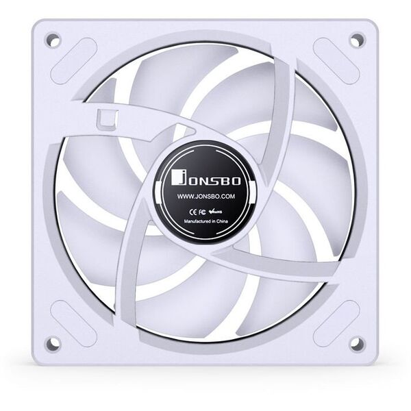 Jonsbo ZB-120 ανεμιστήρας, αντίστροφη λεπίδα, PWM, ARGB - 120mm, λευκό