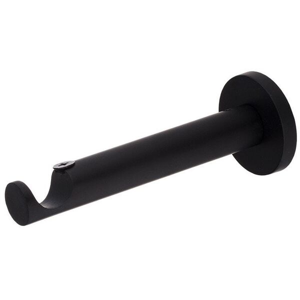CURTAIN ROD BRACKET SINGLE D19 M.BLACK