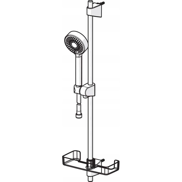 SHOWER SET 544-33 APOLLO BLACK MATT