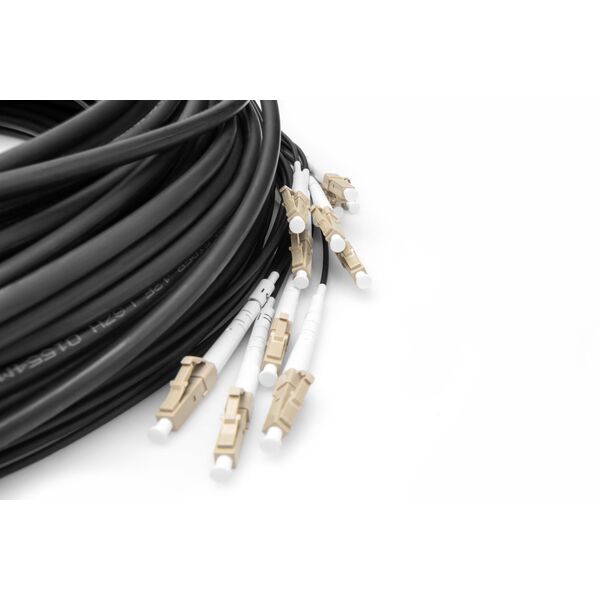 DIGITUS LWL Patchkabel LC->UPC 30m Vorkonfektioniert OM4 12