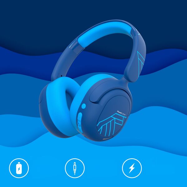 ΑΚΟΥΣΤΙΚΑ Bluetooth PowerLocus Lion Kids ANC ΜΠΛΕ