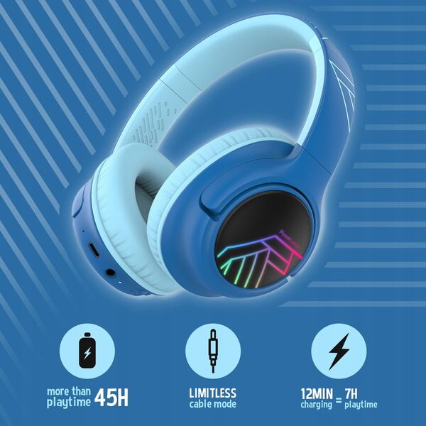 Ακουστικά Bluetooth PowerLocus Bobo Kids Blc/Blue