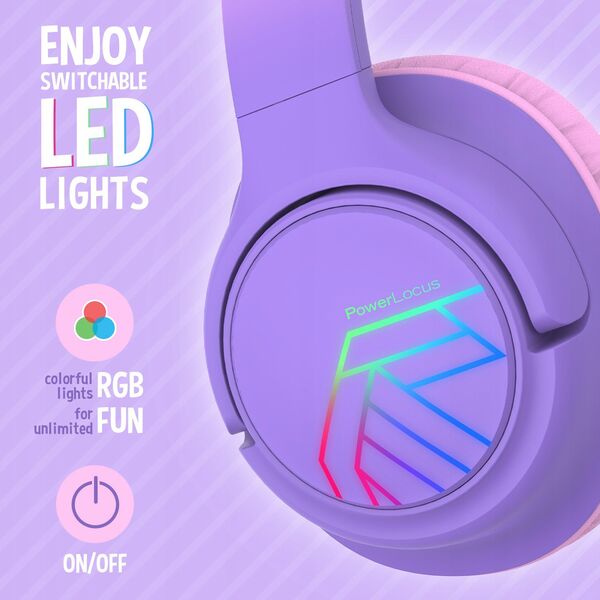 Ακουστικά Bluetooth PowerLocus Bobo Kids Μαύρο/Μπλε