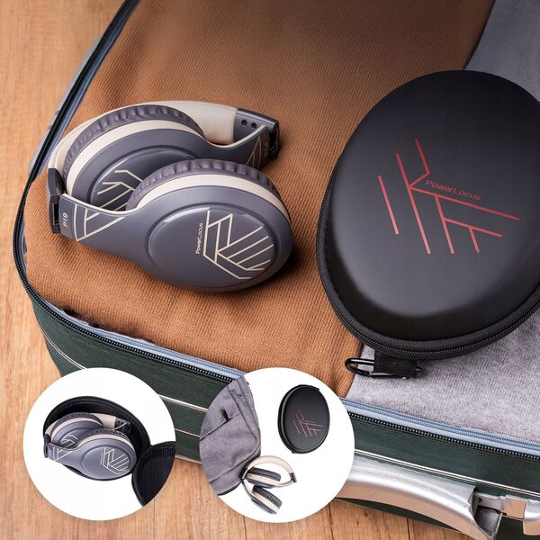 Ακουστικά Bluetooth PowerLocus P19 Asphalt Grey